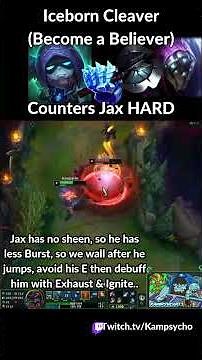 Iceborn Cleaver 🪓 Yorick Counters Jax HARD 😤 #leagueoflegendsclips