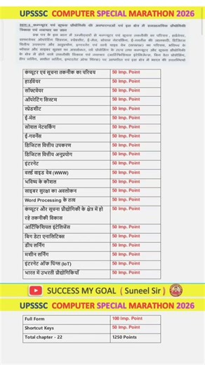 UPSSSC Junior Assistant Computer | Full Syllabus Computer Marathon | #upsssc #computer