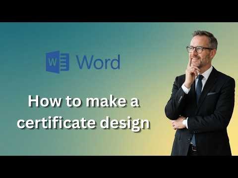 How to make a certificate design in microsoft word certificate design (Latest Update)