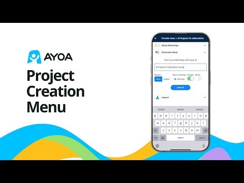 AYOA Enhanced Project Creation on Mobile