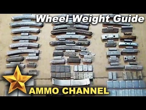 Different types of wheel weights - lead bullet casting