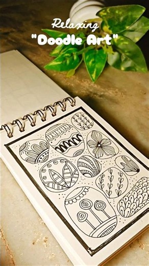 🌱Easy Doodle Art in Sketchbook | How to Doodle Ideas #Shorts #art #success #painting #trending