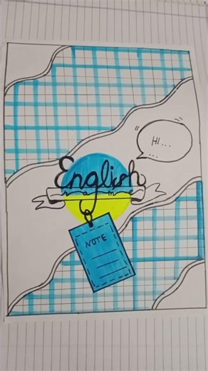 English kopi first page decoration ideas for easy 😍