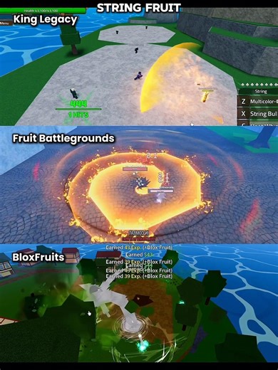 BloxFruits VS Fruit Battlegrounds VS King Legacy #roblox #bloxfruits