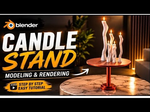 🕯️ How to Model a 3D Candle in Blender | 5.1.1 version