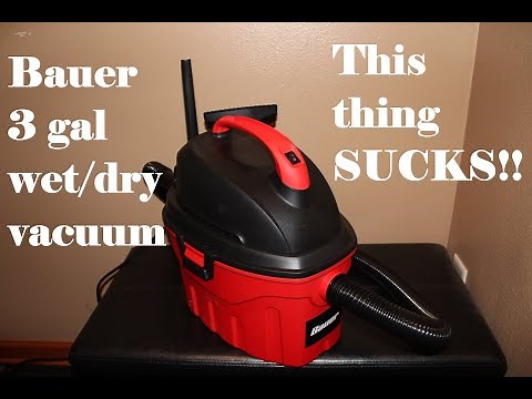Bauer 3 gal wet dry vacuum review - Lammon Customs