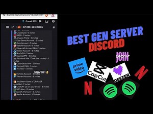 THE BEST DISCORD GEN SERVER IT HAS FREE NETFLIX CRUNCHYROLL SPOTIFY HBO DISNEY+ STEAM AND MUCH MORE!