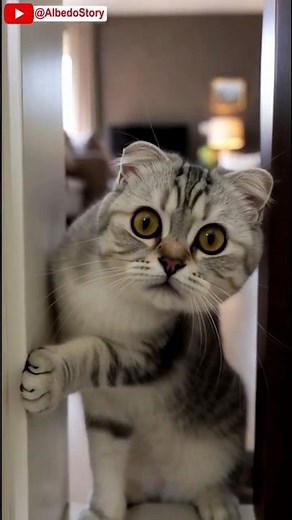 Scottish Fold kitten surprised to see alien toy - Cute Cat Moments Part 11