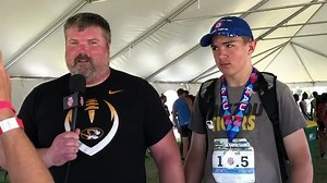 Olympic silver medalist Christian Cantwell talking about his son's AAU national record