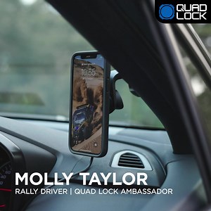 2.4K views · 118 reactions | See why Molly Taylor uses Quad Lock. Strong & Secure Car Mounts with Wireless Charging | QUAD LOCK | Facebook