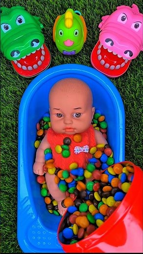 Minutes Satisfying Video Mixing Funny Candy ASMR & Make Up in 3 Bathtubs with Magic M&M's Slime