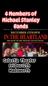 Get tickets here ---->>> https://www.etix.com/ticket/p/84671298/in-the-heartlandthe-music-of-michael-stanley-wadsworth-celestia-theater | In The Heartland - The Music of Michael Stanley Band featuring Danny Powers