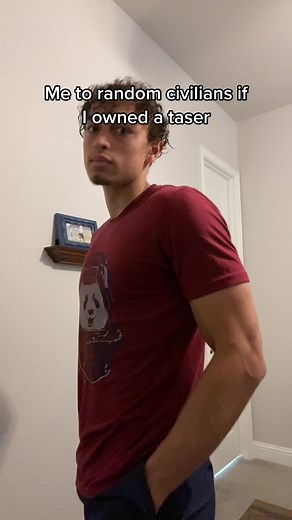 Had to test if it really works #satire #skit #fyp #viral #caution #crazy #taser #laugh