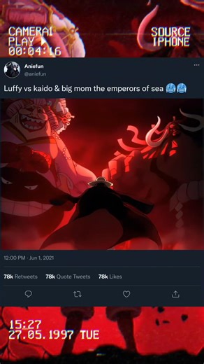 Luffy vs kaido 🥶🥶 #anime #luffy #onepiece 🔥🔥