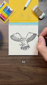 Exploring different drawing techniques: how to draw an owl | Harrison How