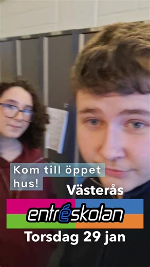 Välkomna på Öppet Hus på Entréskolan Västerås. Torsdag 29 januari kl 17-18:30 #entreskolan #entreskolanvästerås