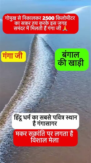 2,525 KM सफर करके यहाँ समंदर में मिलती हैं माँ गंगा #gangasagar #gangasagarmela2026