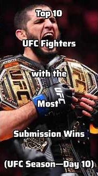 Top 10 UFC Fighters With the MOST Submission Wins 🧠 #ufc #islam