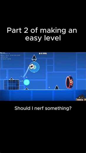 Part 2 of making an easy level | Geometry Dash
