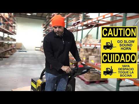 Electric Pallet Jack Safety (spanish): Medidas de precaución para uso del gato electrico