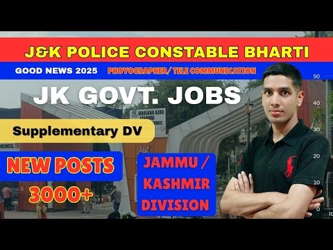 Jkp constable update| jkp constable new vacancy 2026