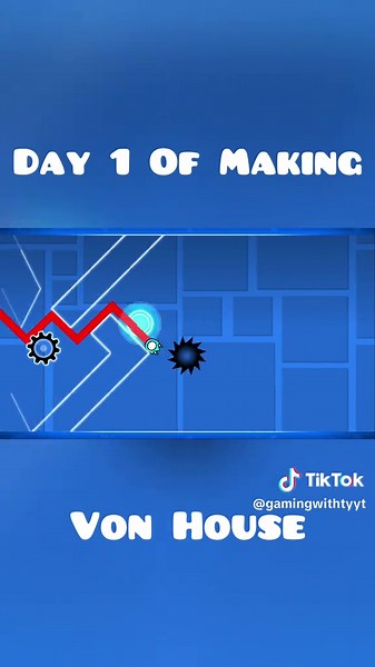 Building a Unique House in Geometry Dash: Day 1