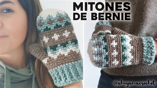 Los mitones de Bernie a crochet: cómo tejer los guantes / manoplas / mitones inspirados en el meme
