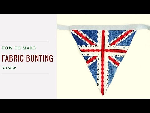 Super easy no sew DIY Bunting
