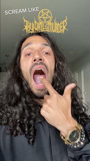 Scream like Cj McMahon from Thy Art Is Murder