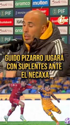 “SEGURAMENTE JUGARÁ FENTE QUE NO LO VIENE HACIENDO” Guido Pizarro anticipa que le moverá a su XI ante Necaxa, para dale descanso a algunos jugadores por la Concachampions 📹: Erick González @ERGonzalez18