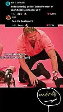 ryan gosling being random for 1 minute straight