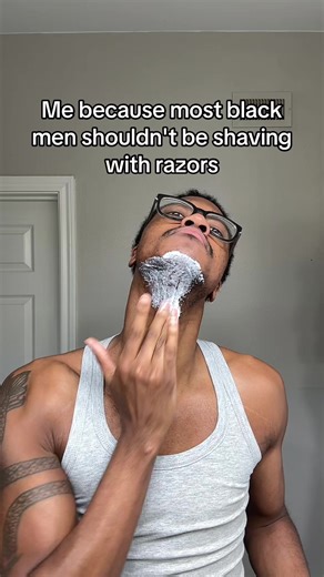 Razor burns and razor bumps are a no for me. #shaving #shavingtips #facialhairremoval