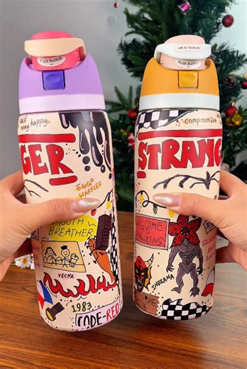 Retro Horror Graffiti Print Drink Cup Review