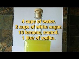 How to Make Authentic Italian Limoncello - A Simple and Easy Recipe #Italian #Limoncello