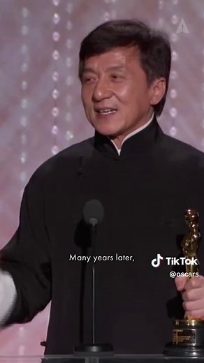 Jackie Chan's Humorous Oscar Acceptance Speech Story