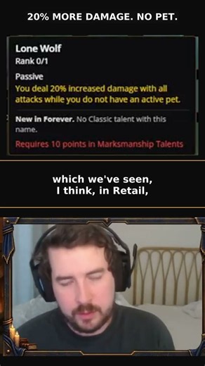 Lone Wolf Hunter in WoW: Forever