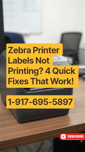 Zebra Printer Labels Not Printing? 4 Quick Fixes That Work! #zebraprinterlabel #printererror