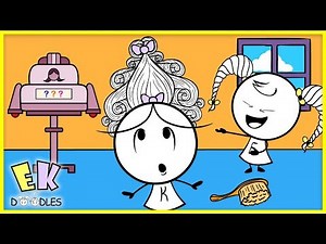 Emma & Kate's Crazy New Hairstyles! - EK Doodles Cute Animation