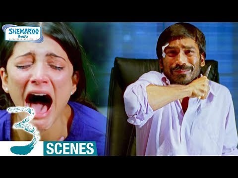 Dhanush Best Performance Ever | Dhanush Ends Life | 3 Telugu Movie Climax Scene | Shruti Haasan