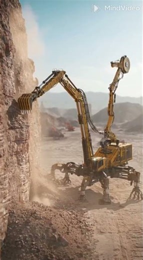 Gigantic Scorpion Machine Breaks a Cliff in Real Time — Insane Industrial Power! 🦂💥🚧