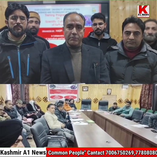 One Day Training Programme on Scientific Cultivation of Saffron Organized at FoA Wadura, SKUAST-K Ashiq hussain Wadura, Sopore: The Faculty of Agriculture (FoA), Wadura, Sher-e-Kashmir University of Agricultural Sciences and Technology of Kashmir (SKUAST-K), successfully organized a one-day training programme on “Scientific Cultivation of Saffron” for field functionaries of the Agriculture Production and Farmers Welfare Department, Baramulla. The programme was conducted under HADP Project No. 02