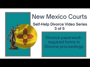 New Mexico Courts Self-Help Divorce Video Series -Video 3 of 5 -What's next after filing for divorce