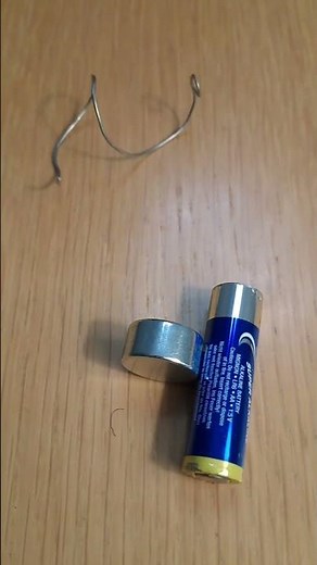 How to Make a Simple Electric Motor with a Battery, Wire, and Magnet #electricmotors #simple #motor