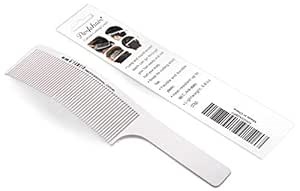 PERFEHAIR Curved Barber Clipper Comb, Flat Top Hair Cutting Comb for Men -White