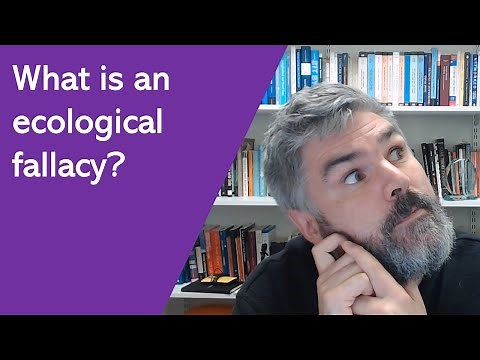 What is an ecological fallacy?