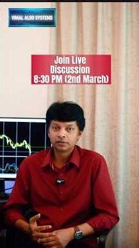 Don’t miss today live discussion at 8:30 🕣 PM | #algotrading #autotradingsoftware #gold