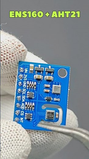 ENS160+AHT21 air quality Sensor #sensor #arduino #esp32