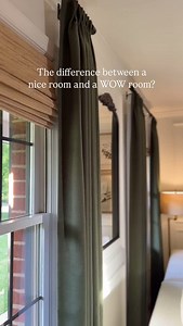 Save these tips for your next room makeover or share with someone who is decorating a home. 🏡 Once I discovered how window treatments can make or break a room, my whole home started feeling complete. Here are my top 5 tips: 1. Choose authentic materials – Think linen, cotton, or textured blends. They hang better, age beautifully, and instantly add depth.😍 2. Order custom sizing – Curtains and shades that are tailor made for the window make a space feel intentionally designed. ✨ 3. Hang curtain