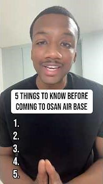 5 Things to know before coming to Osan Air Base South Korea #osan #korea #airforce #military #fyp