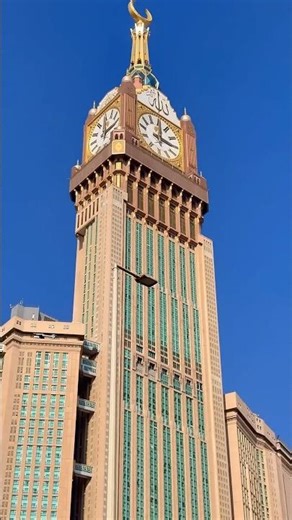 Makkah Clock tower view 🥰|Wold beautifulTower#tower#clocktower#makkah